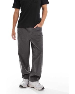 ASOS Oversized Tapered Pull On Trousers - Black