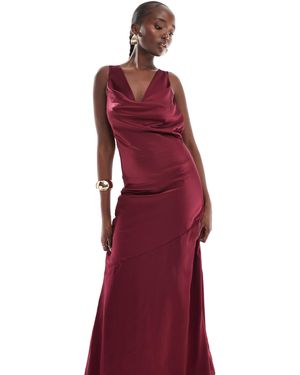 Robes Rouge Satin Longue pour femme Jusqu a 62 Lyst