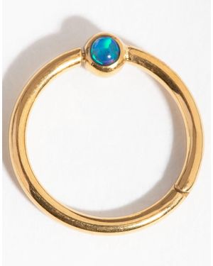 Lovisa – bauchnabelpiercing zum klippen aus vergoldetem titan - Mettallic