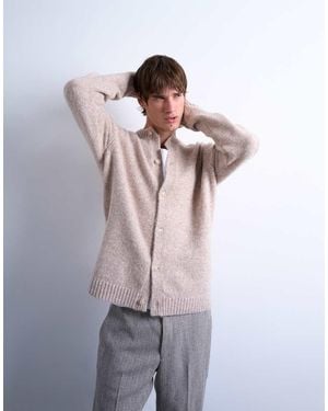 TOPMAN Crew Neck Cardigan - Multicolour