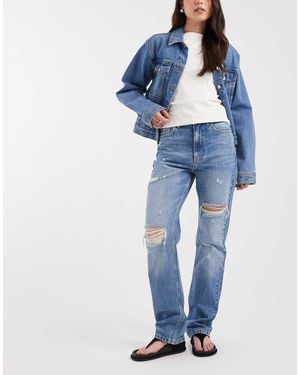 ASOS Ripped 90s Straight - Blue