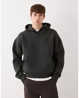 Weekday Scuba-style Fabric Hoodie - Gray