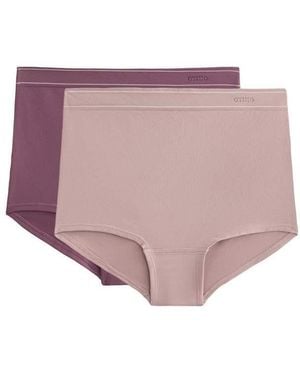 Oysho 2 Seamless Soft-Touch Shortie Briefs - Pink