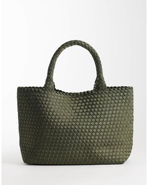 ASOS Satin Weave Jumbo Tote Bag - Green