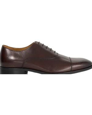 Dune Wide Fit Solver Oxford Shoes - Brown