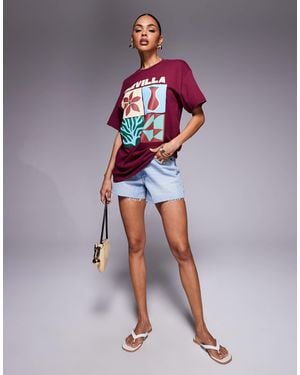 River Island Sevilla Art Baby Tee - Red