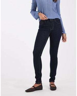 Pieces Skinny Jeans Met Hoge Taille - Blauw