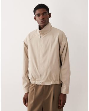 ASOS Funnel Neck Jacket - Natural