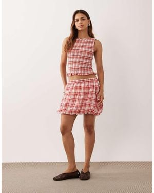 ASOS Co-Ord Set Met Bubbelrok - Roze