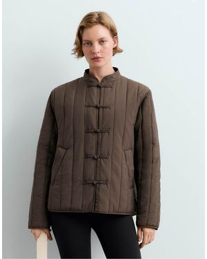 Oysho Fellex Aerogel Short Boxy Padded Jacket - Brown