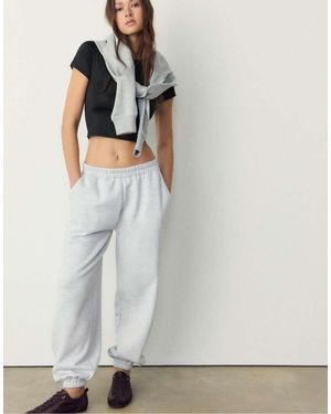Stradivarius Boyfriend Jogger Trousers - Grey