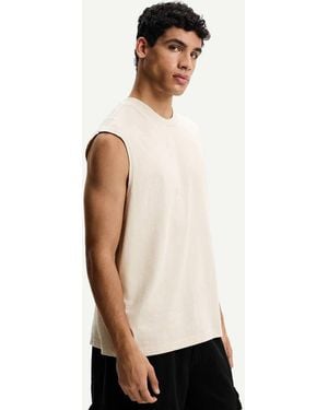 Bershka Top Senza Maniche - Bianco