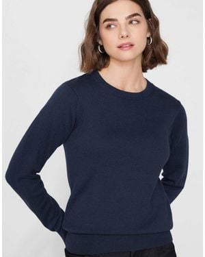 Tezenis Fully-Fashioned Round Neck Jumper - Blue