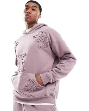 Liquor N Poker Allover Motif Hoodie Co-ord - Pink