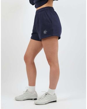 SIMMI Embroidered Logo Jersey Shorts - Blue