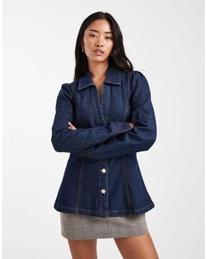 Miss Selfridge Seam Detail Shirt - Blue