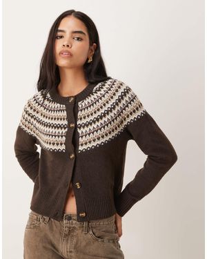 Threadbare – strickjacke - Braun