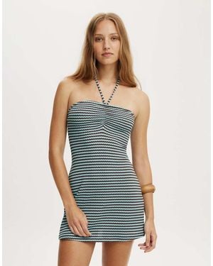 Cotton On Fern Mini Dress - Blue