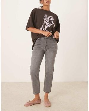 Glamorous Low-Rise Cropped Jeans - Natural