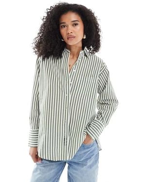 New Look Stripe Pocket Shirt - Blue