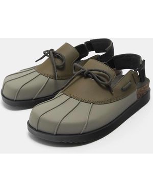 Pull&Bear – clogs zum schnüren - Grün
