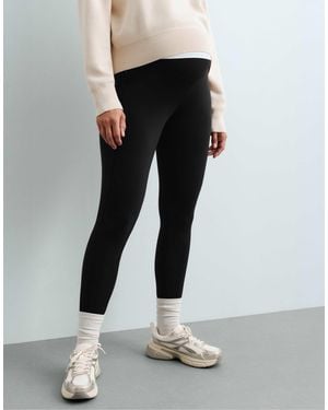 Oysho 65 cm warme umstandsleggings mit reißverschlüssen - Schwarz