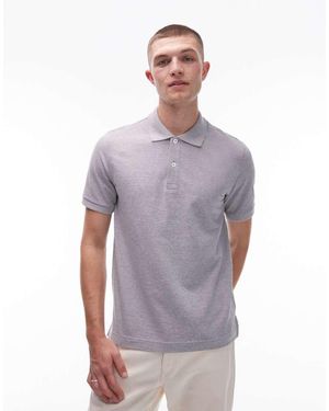 ARKET Poloshirt Van Jersey Met Piqué En Korte Mouwen - Paars