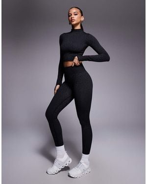 BO+TEE Bo+tee Thermal Seamless High Waisted leggings - Blue