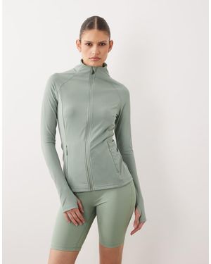 Dare 2b Quick-Dry Stretchy Refresh Full Zip Stretch Midlayer - Green