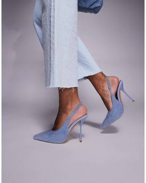 SIMMI Simmi London Bexley Heeled Court Shoes - Blue