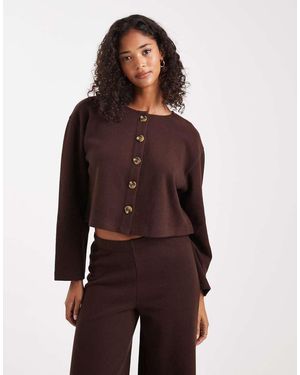 Miss Selfridge Super Soft Cardigan Co-Ord - Purple