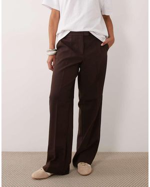 Vero Moda Wide Leg Tailored Trouser Co-Ord - Brown