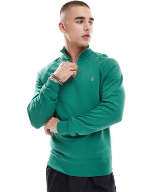 Farah Jim - sweat à col zippé - Vert