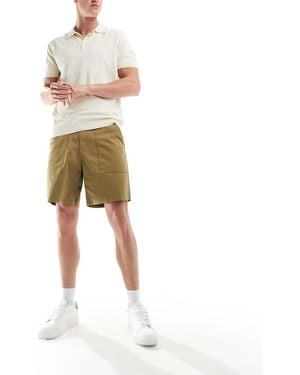 Farah Sepel Fatigue Shorts - Natural