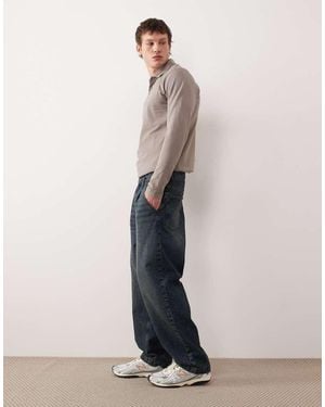ASOS Relaxed Tapered Fit Jeans - White
