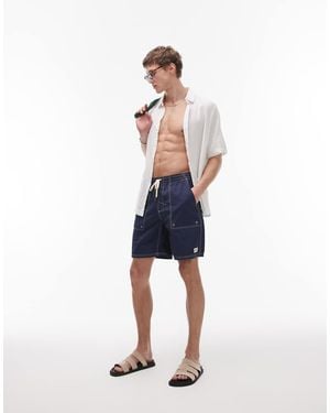 Rhythm Nylon Fatigue Jam Short - Blue