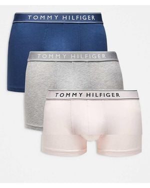 Tommy Hilfiger Everyday Essentials 3 Pack Trunks - Blue