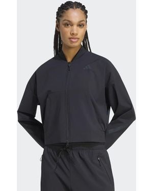 adidas Originals Adidas Z.n.e. Woven Bomber Jacket - Blue