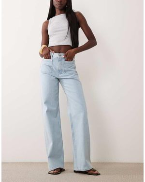 ARKET Lupine High Rise Wide Leg Jeans - Blue