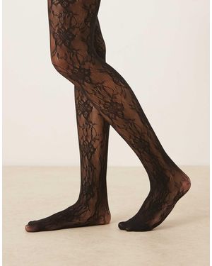 JJXX – spitzenstrumpfhose - Natur