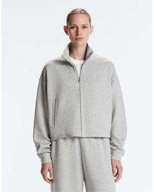 Oysho Mélange Piqué Jacket - Grey