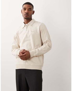 Paul Smith Half Zip Sweatshirt - Natural