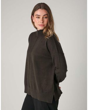 French Connection High Neck Cosy Long Sleeve Jumper - Grey