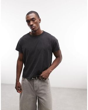 Weekday Cap Sleeve T-shirt - Black