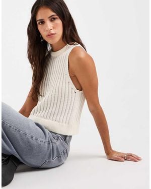ASOS Knitted Tank Co Ord - White