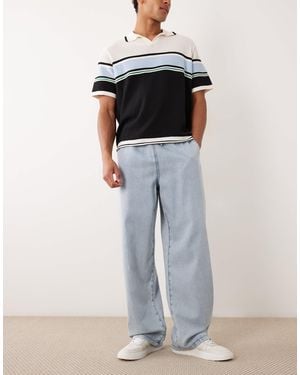 ASOS Pull On baggy Lightweight Jeans - Multicolour