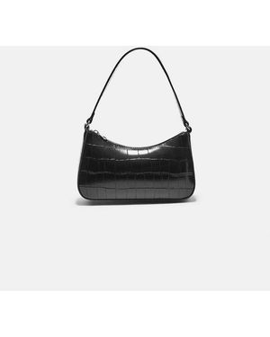 Stradivarius Shoulder Bag With Coconut Effect Chain - White