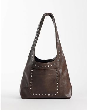 Kaiia – exclusive – schultertasche aus kunstleder - Braun