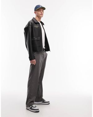 Jack & Jones Wide Fit Tailored Trousers - White
