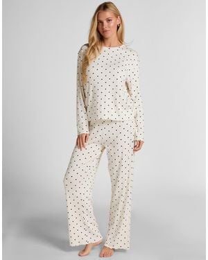 Hunkemöller Ajourgebreide Pyjamatop - Wit